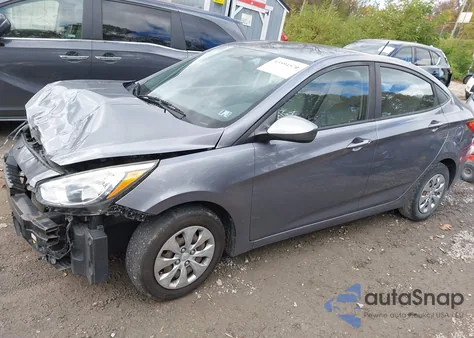 2016 Hyundai Accent Se из США, поврежденный, VIN KMHCT4AE3GU078132